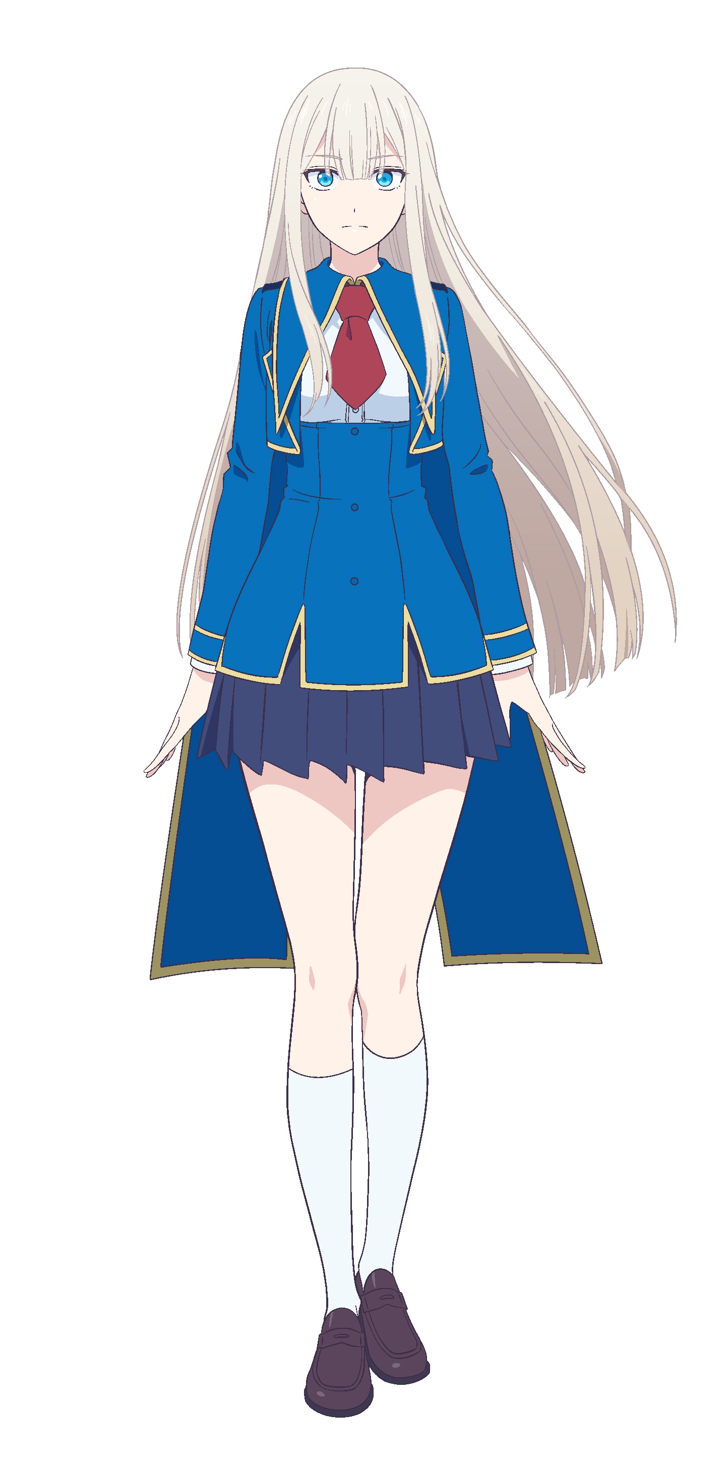エレナ・キンバーライト（CV：花澤香菜）。学院の高等部に所属する生徒会長。ゴールドスクエアの称号を持ち、“魔導を極めし者”（プラチナスクエア）にもっとも近いと言われる学園最強の実力者。寡黙にして冷淡な性格で、秩序に反する者には容赦がない。 (c)天那光汰・梅津葉子／SQUARE ENIX・「金装のヴェルメイユ」製作委員会
