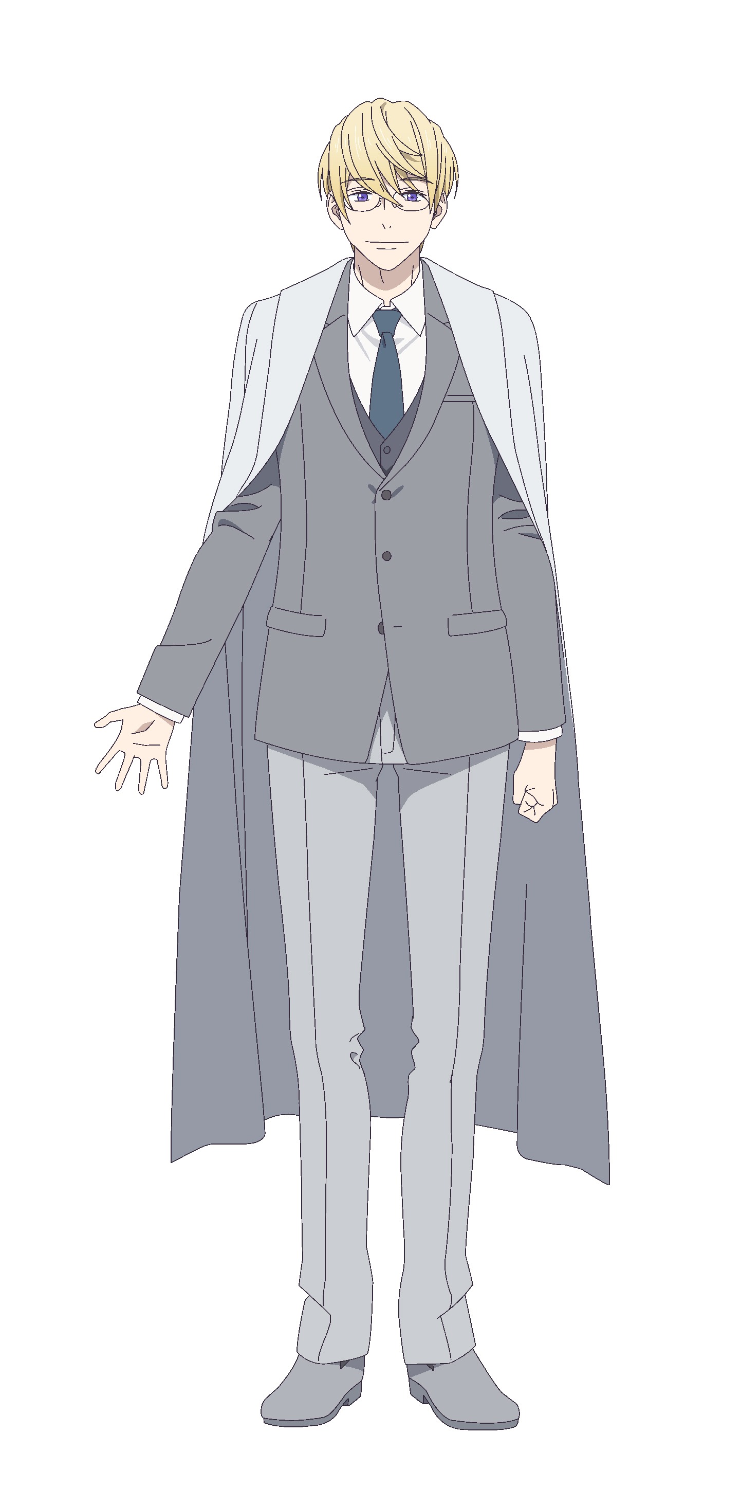 オブシディアン（CV：子安武人）。魔法史を担当する教師。温和な雰囲気を漂わせる生徒思いの先生で、女子生徒からの人気も高い。何かと目を付けられがちなアルトのことを心配し、彼の相談に乗ってあげることも。 (c)天那光汰・梅津葉子／SQUARE ENIX・「金装のヴェルメイユ」製作委員会