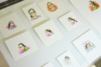 著者近影用の自画像。