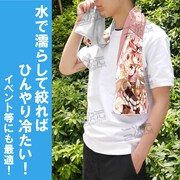 クールタオルの使用イメージ。