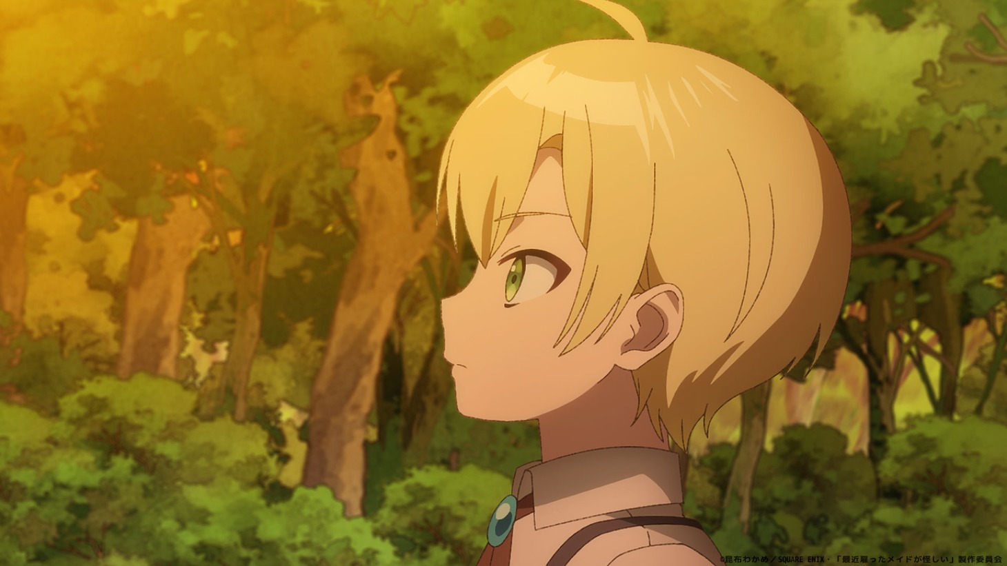 TVアニメ「最近雇ったメイドが怪しい」ティザーPVより。 (c)昆布わかめ/SQUARE ENIX・「最近雇ったメイドが怪しい」製作委員会
