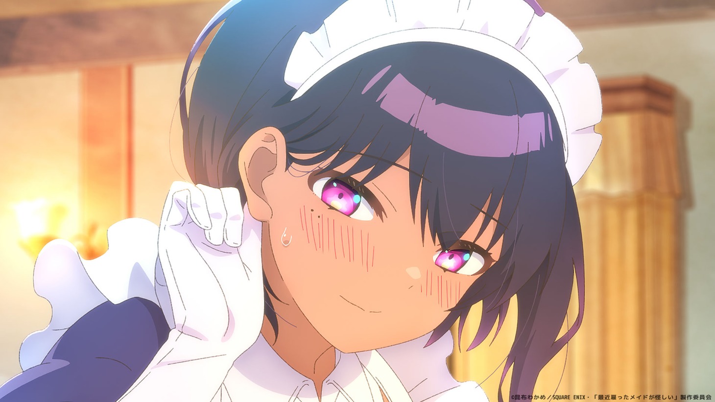 TVアニメ「最近雇ったメイドが怪しい」ティザーPVより。