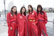 左から佐々木彩夏、百田夏菜子、玉井詩織、高城れに。