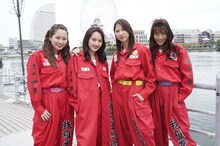 左から佐々木彩夏、百田夏菜子、玉井詩織、高城れに。(c)フジテレビ
