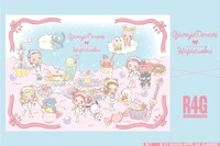 アニメ「おジャ魔女どれみ」とはぴだんぶいによるコラボバナー。