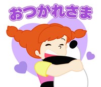 「LINE POP2」とのコラボキャンペーンでもらえるLINEスタンプ。