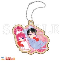 購入特典のウッドキーホルダー。