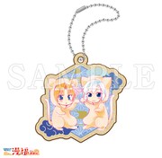 購入特典のウッドキーホルダー。