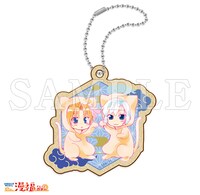 購入特典のウッドキーホルダー。