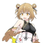 「因幡はねるのハネマン麻雀」イラスト