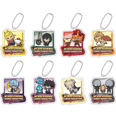 「僕のヒーローアカデミア×サンリオキャラクターズ トレーディングアクリルキーホルダーA プロヒーロー＆敵＜ヴィラン＞」