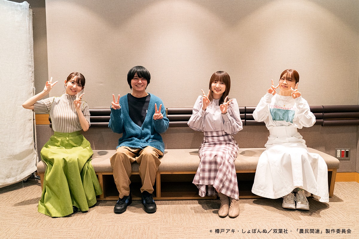 アフレコ現場の様子。