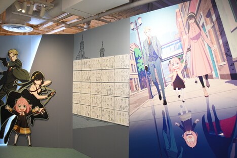 「SPY×FAMILY」の展示。