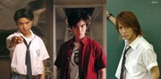 左から初代金田一一役の堂本剛、2代目の松本潤、3代目の亀梨和也。(c)NTV