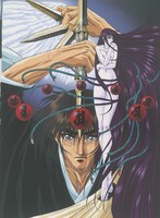 アニメ「真・孔雀王」より、「天魔復活」のビジュアル。(c)荻野真／集英社・ポニーキャニオン・NBCUniversal