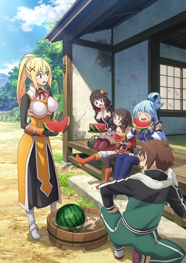 朗読劇「この素晴らしい世界に祝福を！ ～紅魔族の矜持の下に！～」キービジュアル (c)暁なつめ・三嶋くろね／KADOKAWA／このすば爆焔製作委員会 (c)2019 暁なつめ・三嶋くろね／KADOKAWA／映画このすば製作委員会 (c)READPIA／朗読劇『この素晴らしい世界に祝福を！』