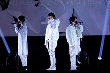 昼の部に出演した1Nm8（天月、北村諒、千葉翔也）。