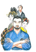 「JIN―仁―」スーパージャンプ2009年21号表紙原画 (c)村上もとか／集英社