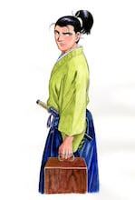 「侠医冬馬」4巻カバー原画2021年 (c)村上もとか／集英社