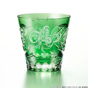 ピッコロをモチーフにした江戸切子グラス。