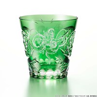 ピッコロをモチーフにした江戸切子グラス。