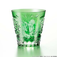 ピッコロをモチーフにした江戸切子グラス。