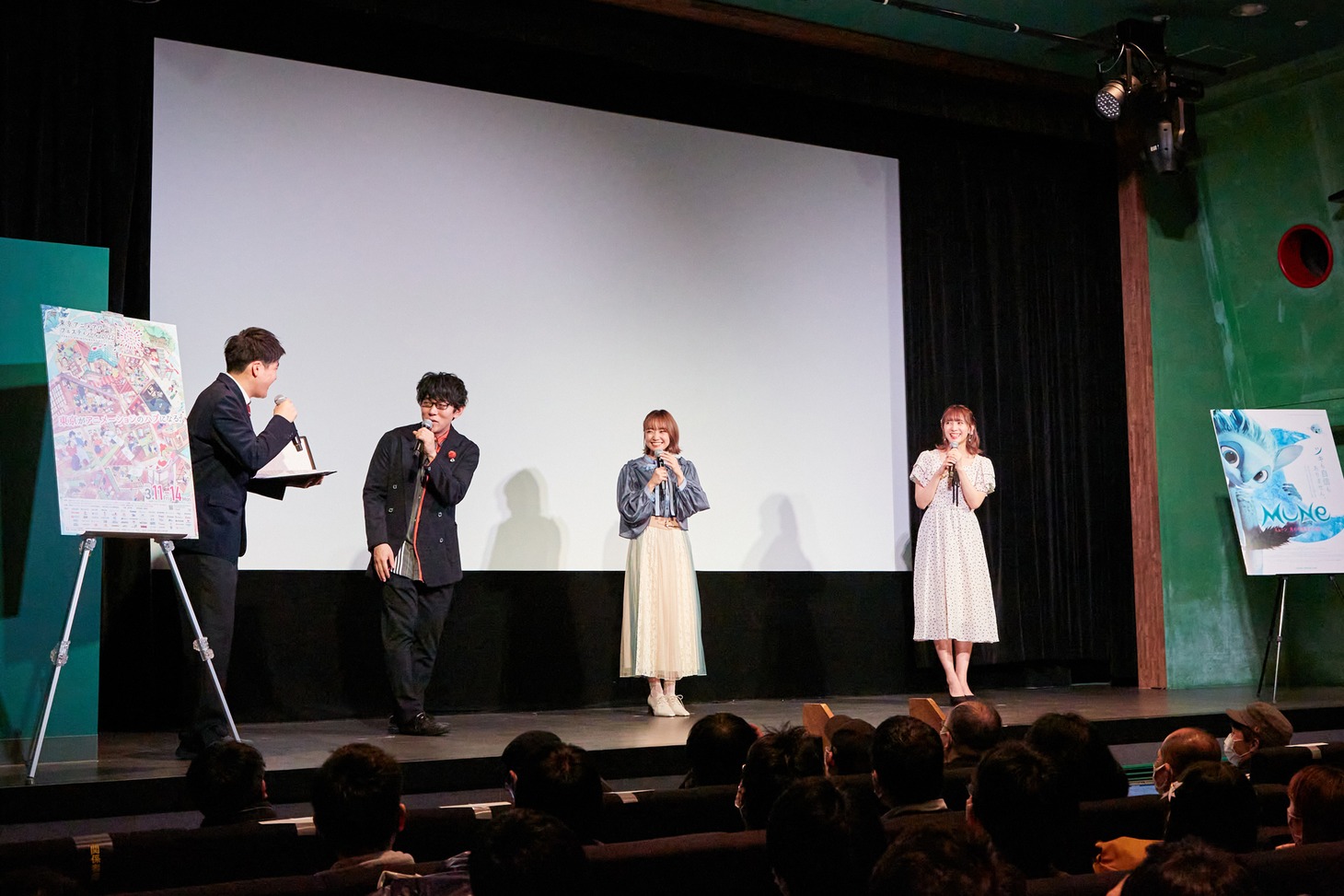 「東京アニメアワードフェスティバル2015」コンペティション部門・長編アニメーションで優秀賞を授賞した「ミューン 月の守護者の伝説」の日本語吹き替え版の完成披露上映の様子。
