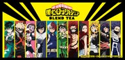 「僕のヒーローアカデミア」ブレンドティーのバナー。