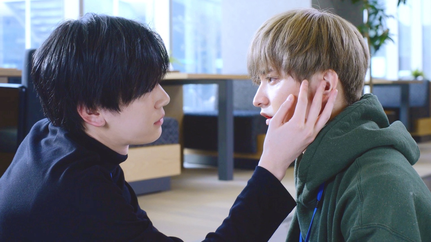 ドラマ「先輩、断じて恋では！」予告映像より。