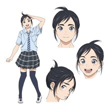 曲伊咲（CV：田村好）。能登の高校に通う1年生。夜眠れない悩みを人に言えず、昼間こっそり天文台で休息を取っていた。(c)オジロマコト・小学館/アニメ「君ソム」製作委員会