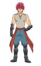 ライガ（CV：岡本信彦）
格闘家の青年。幼馴染のアリシア、エドガーと共に駆け出し冒険者をしていたところ、おじさんと出会う。パーティ内ではアリシアへのツッコミを担う。熱血漢。