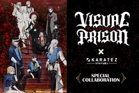 アニメ「ヴィジュアルプリズン」×カラオケの鉄人の告知画像。