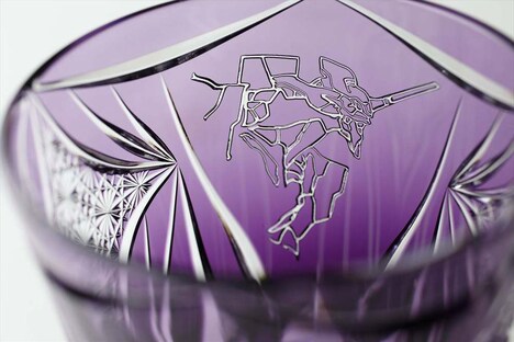 「エヴァンゲリオン初号機 江戸切子グラス」