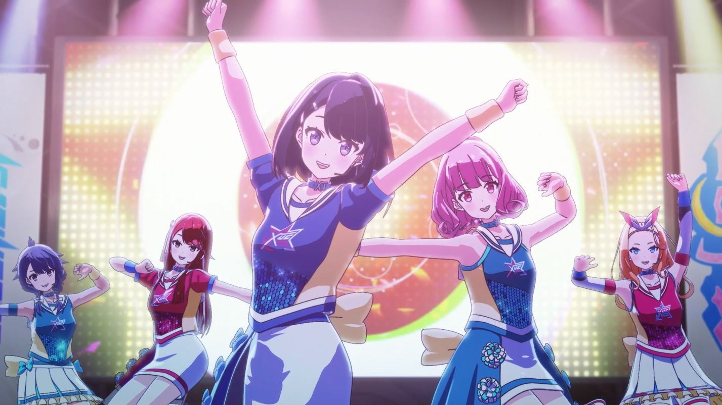 「劇場版IDOL舞SHOW」PVより、アニメパートのライブシーン。