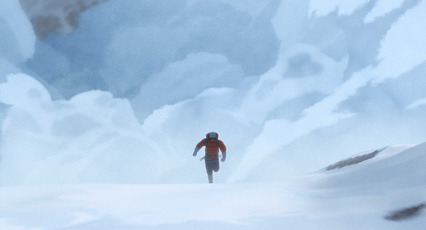 アニメ映画「神々の山嶺」より。