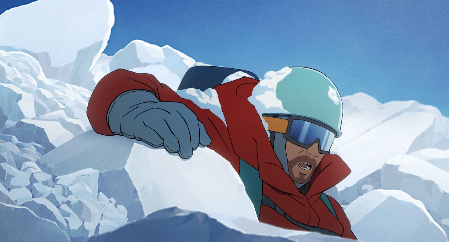 アニメ映画「神々の山嶺」より。