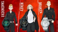 「東京リベンジャーズ」とコラボレーションした腕時計バナー。