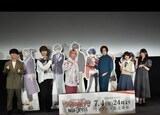 「ヴァンガード will+Dress 放送直前！生配信」より。左から伊藤昌弘、小笠原仁、佐久間大介、蒼井翔太、各務華梨、進藤あまね。
