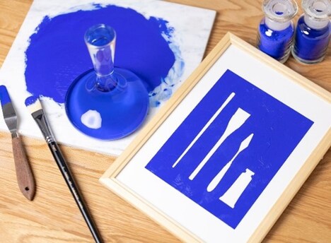 ブルーピリオド展特別講座「YOUR BLUE」での制作イメージ。