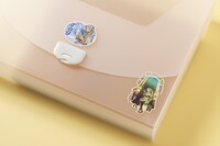 ステッカーの使用イメージ。