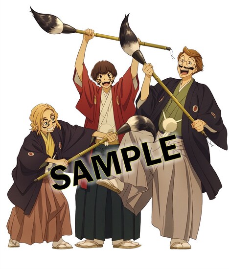 TSUTAYAオンラインショッピングと一部店舗除くTSUTAYA RECORDSの購入特典・缶バッジ3個セットのイラスト。