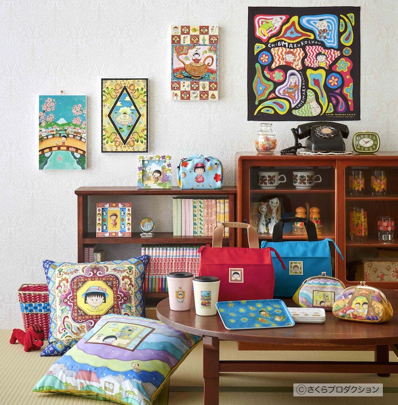 「ちびまる子ちゃん」とベルメゾンのコラボアイテム。 (c)さくらプロダクション