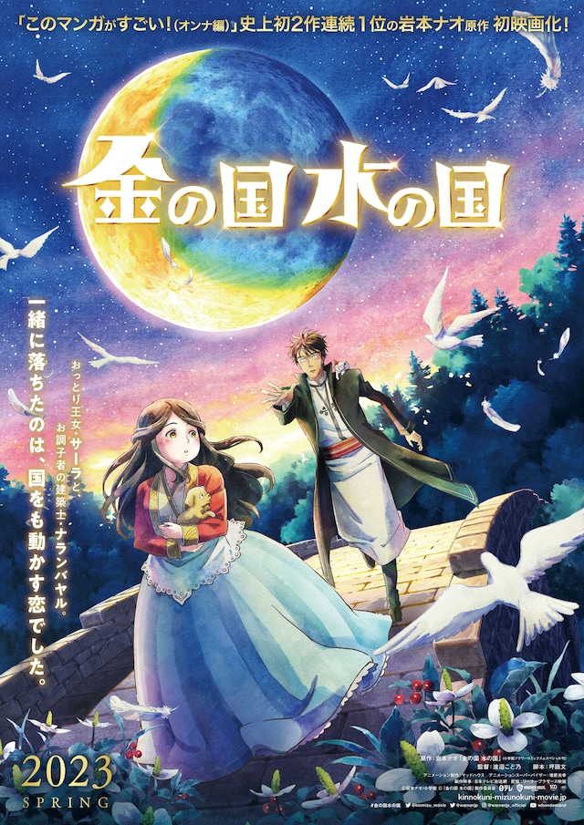 アニメーション映画「金の国 水の国」ティザービジュアル (c)「金の国 水の国」製作委員会