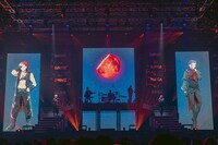 「VISUAL PRISON 1st GIG -RED MOON-」の様子。