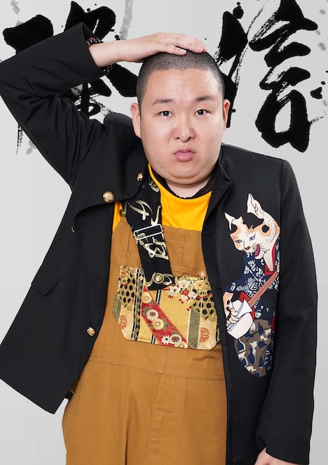 草野大成扮する龍造寺隆信。