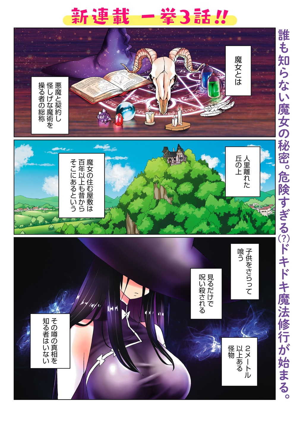 「魔法と僕とでっかい師匠」第1話より。(c)大野うい／コアミックス