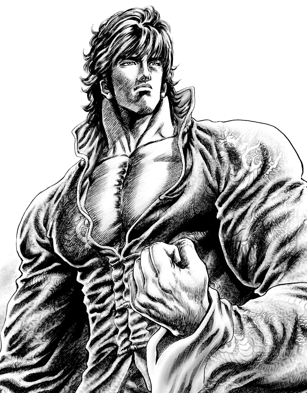 蒼天の拳 蒼天の拳 リジェネシス の霞拳志郎 画像はイメージにつき実際の付録イラストとは異なる C 原哲夫 武論尊 コアミックス 01 原哲夫 いくさの子 最終回まであと3話 次号から完結記念のnftデータ配布 画像ギャラリー 3 6 コミックナタリー