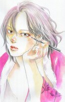 「やも男と女形」女形スター・喜多川艷之助のイラスト。