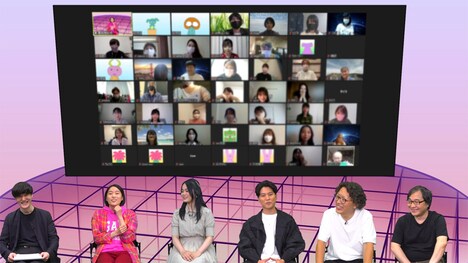 「ユーレイデコ オンライン先行上映会」の様子。