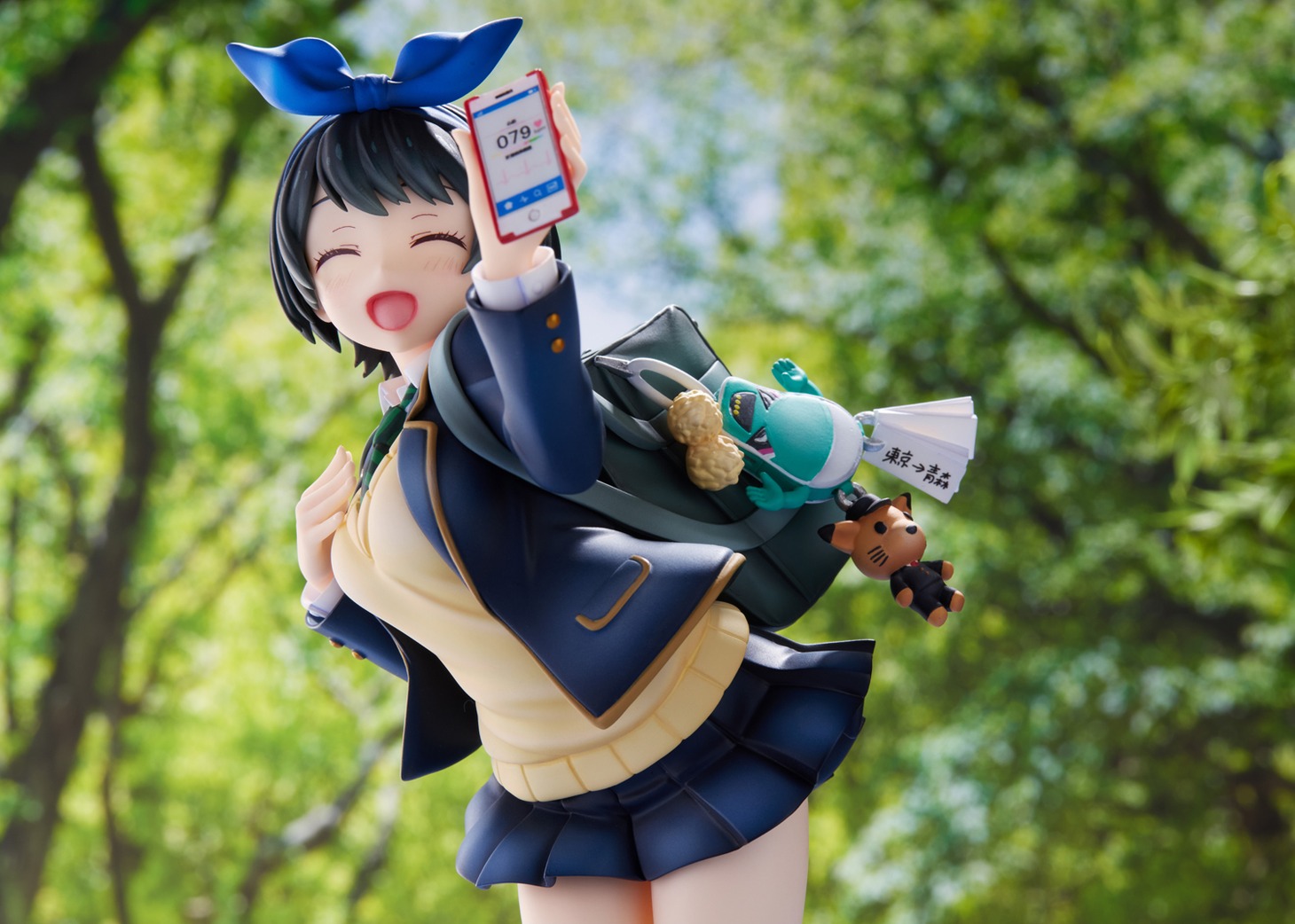 あみあみ限定版の「笑顔」パーツを付けた瑠夏のフィギュア。